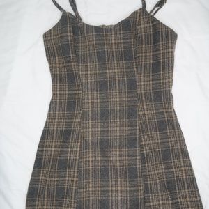 PLAID MINI DRESS